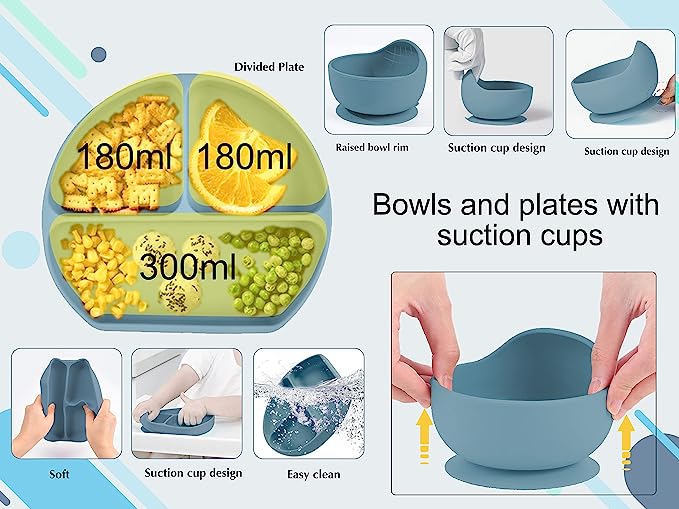 Kit complet pour le repas en silicone, sans BPA_2