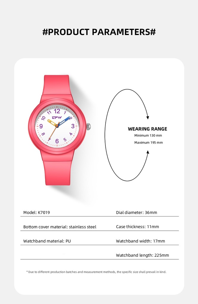 Montre en silicone pour enfants. Bleu, Rose ou Noir._2