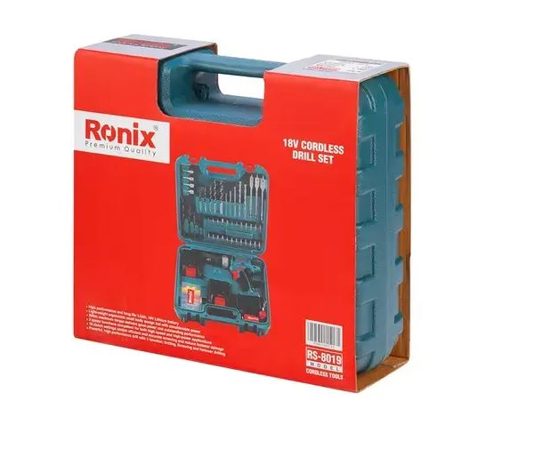 RONIX Perceuse-Visseuse sans fil 18V-53 pièces-10mm-30N.m_5