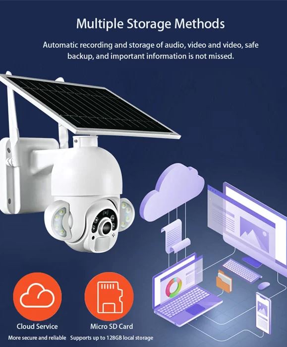 Solar Camera Sécurité  F20 4G 4MP_7