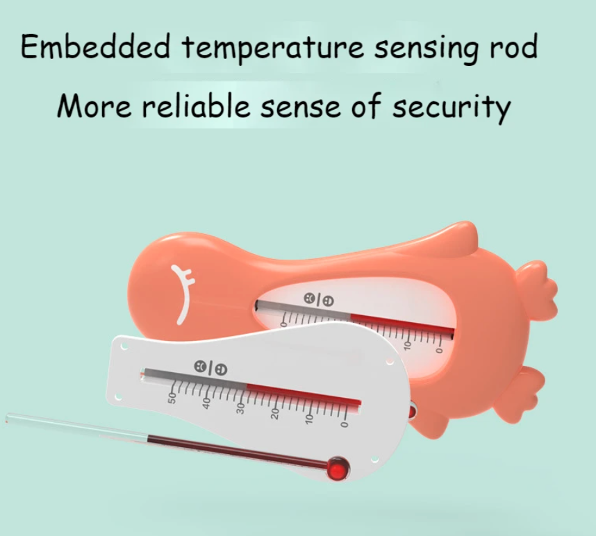 Thermomètre de bain Canard rose flottant et submersible_1