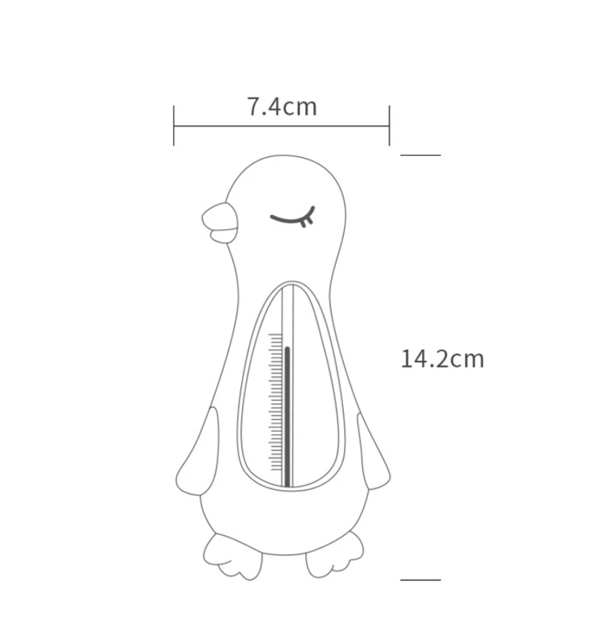 Thermomètre de bain Canard rose flottant et submersible_4