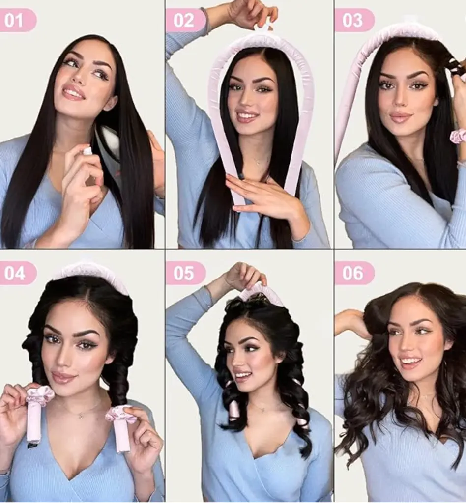 4 bigoudis boucles sans chaleur