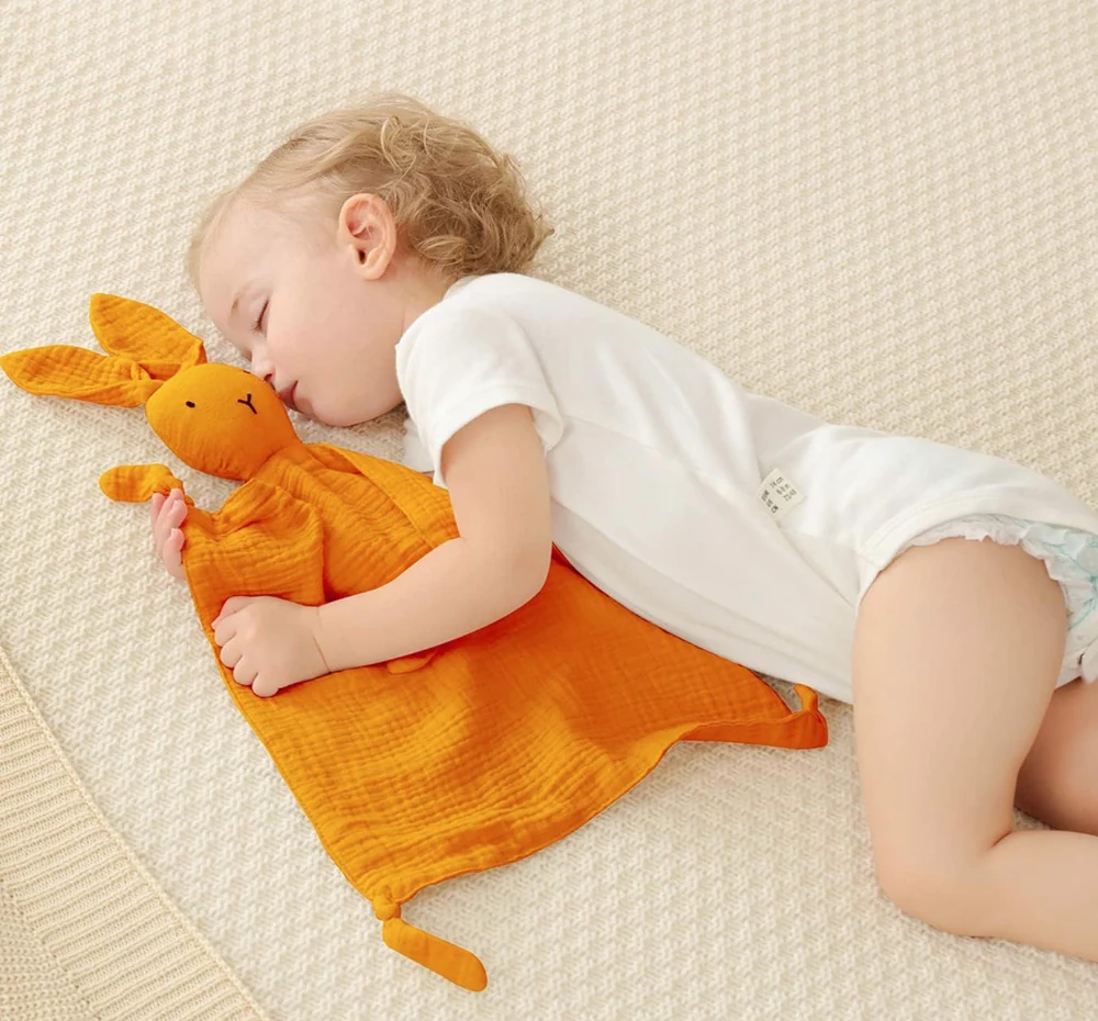 Doudou Lapin en mousseline de coton YY-001