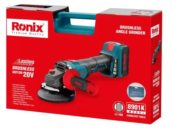 Kit mini meuleuse d'angle sans balais 20 V 115 mm 8901K