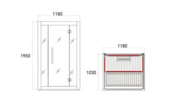 SAUNA INFRAROUGE 2 Persone