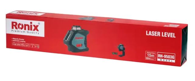 RONIX Cross Line Laser Level 50M-Green Beam RH-9503G