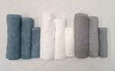 Serviette de bain en coton bleu/gris 90cm*150cm