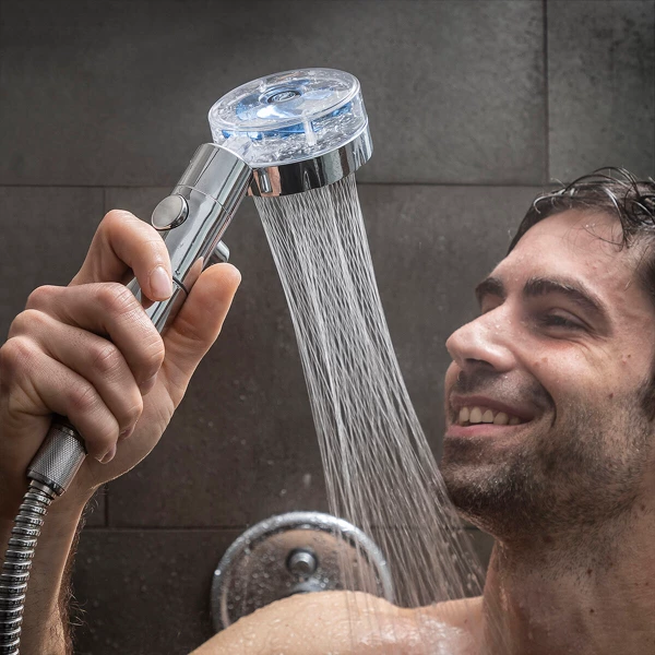 Douche Écologique avec Hélice à Pression et Filtre