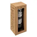 rack 6 mugs m ethnik 26cl, noir & blanc