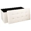 pouf pliable double lysandre bge, beige