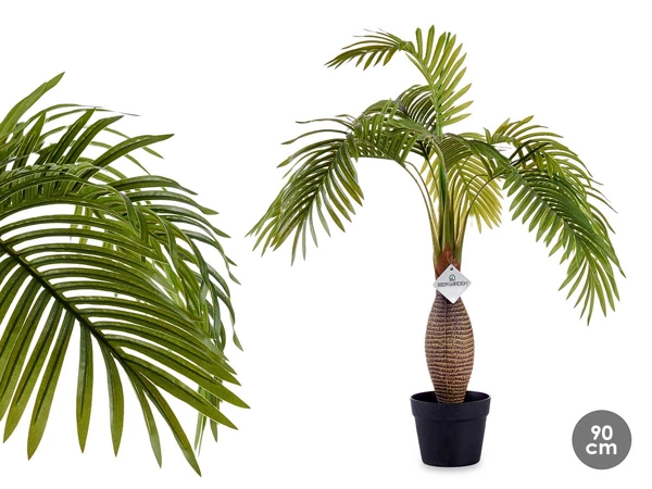 plante en pot palmier tige large 90cm