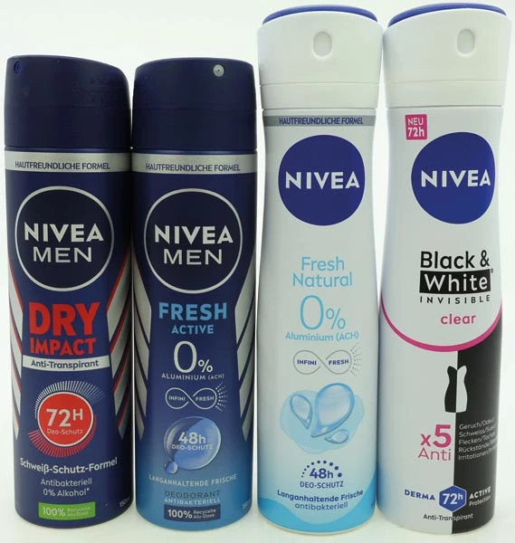Déodorant en spray Nivea 150 ml, lot de 15