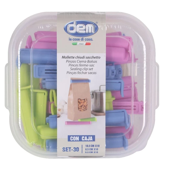 lot de 30 pinces pour fermeture de sachets avec bo