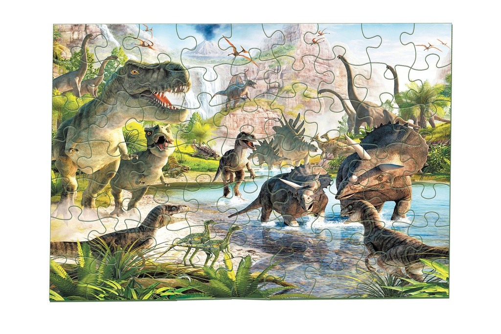 PUZZLE DINOSAURE 63 PIÈCES