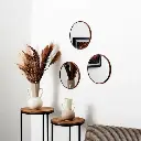 miroir toronto imitation bois d26cm x3