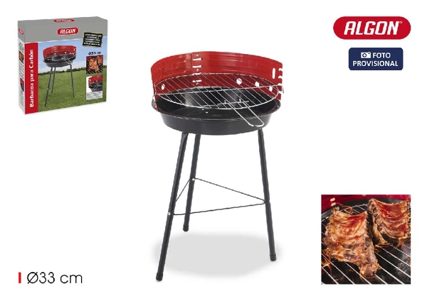 Barbecue rond 33cm coton bbq
