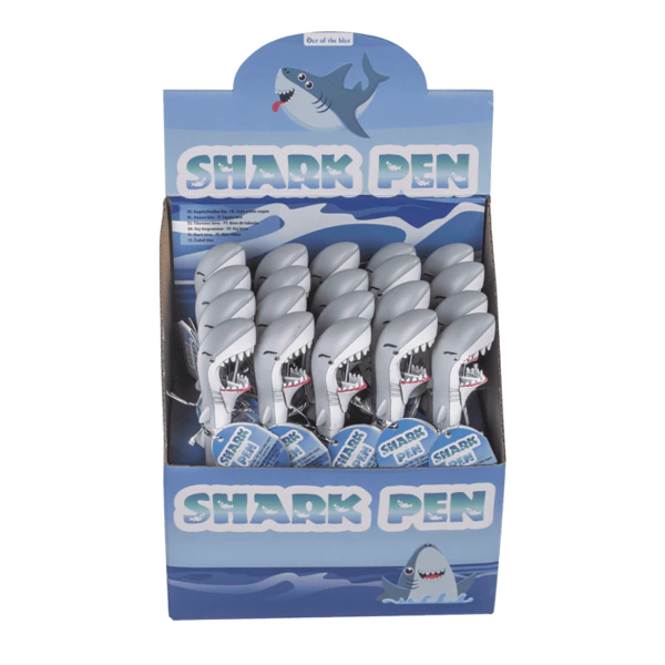 Stylo à bille, requin, 18,5 cm.