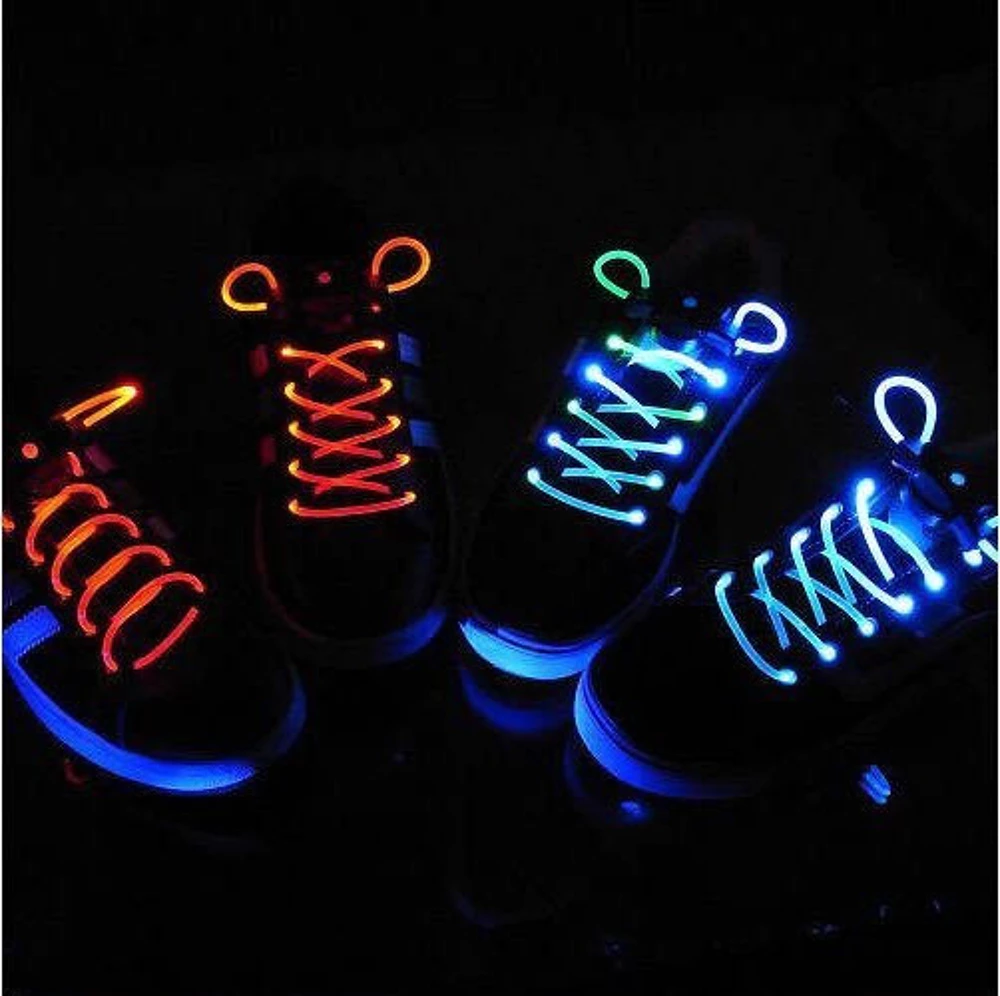Lacets lumineux 1 paire de lacets LED Bleu