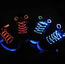 Lacets lumineux 1 paire de lacets LED Bleu