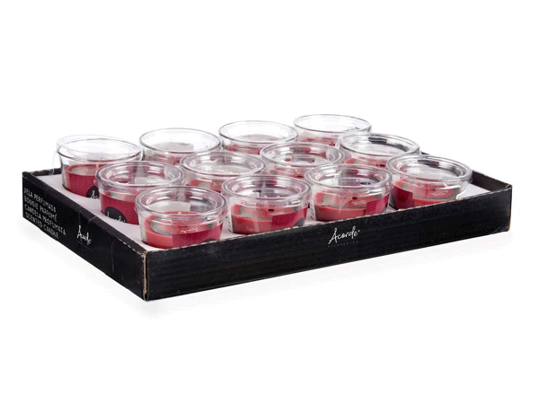 Bougie verre pomme et cannelle 28h