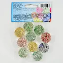 Bouncerz, paillettes, flummies, lot de 10, boules 