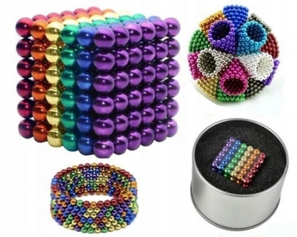 Boules néocubes magnétiques arc-en-ciel 3 mm boîte