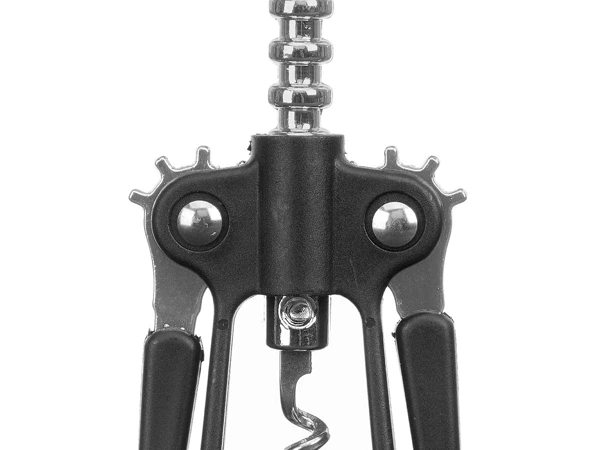 Tire-bouchon noir chromé droit 100gr