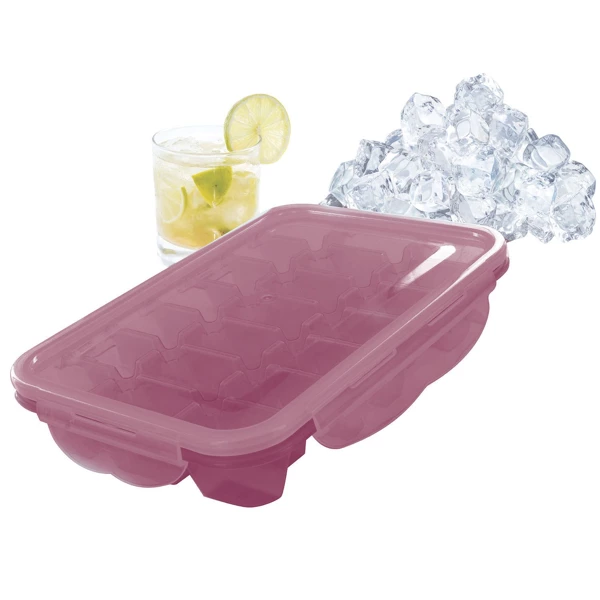 Bac à glacons avec couvercle clipsable x21, 3-fois