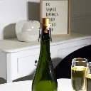 Bouchon vin effervescent acier, 3-fois assorti
