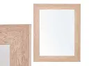 Miroir 38x48 cadre brun naturel