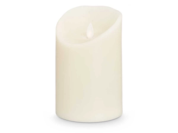 Bougie led creme haute et large