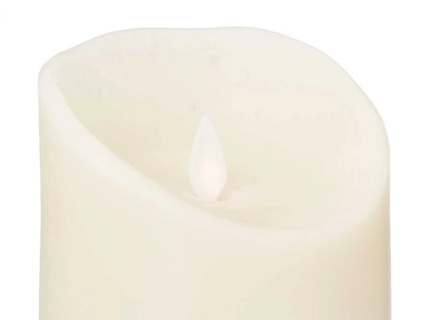Bougie led creme haute et large