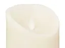 Bougie led creme haute et large