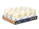 Bougie led creme haute et large