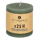 bougie ronde olia ve 6.7x7, vert moyen