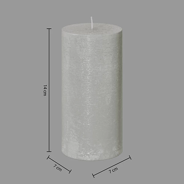 bougie ronde olia tp 6.8x14, beige