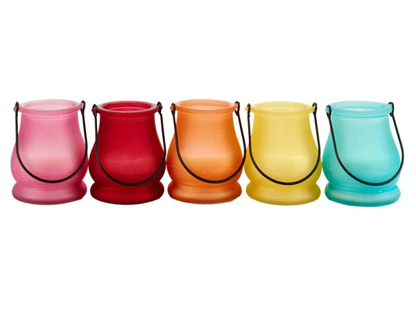 Manche de bougie à la citronnelle, 6 fois assorti 
