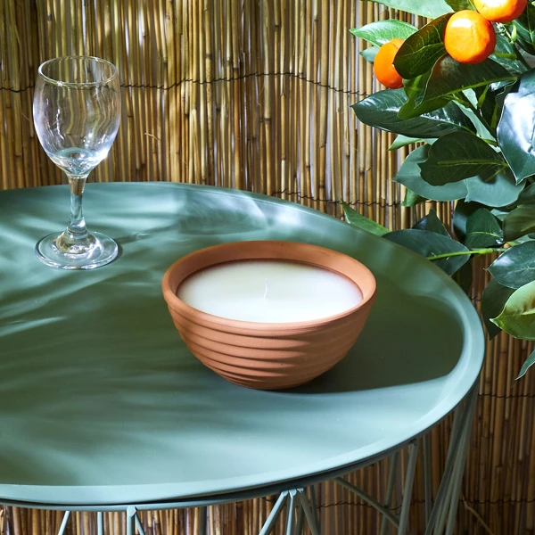 Bougie parfumee citronnelle terracotta d14.7cm, 2-