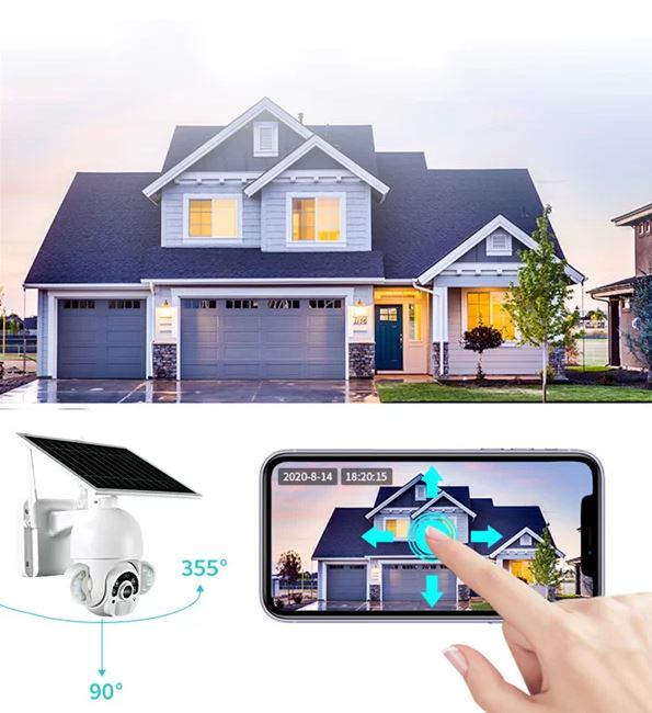 Solar Camera Sécurité  F20 WIFI 4MP