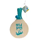 Raquette plage bois x2 + balle, 3-fois assorti