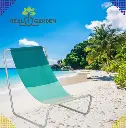 Chaise longue pliante avec sac jardin touristique 