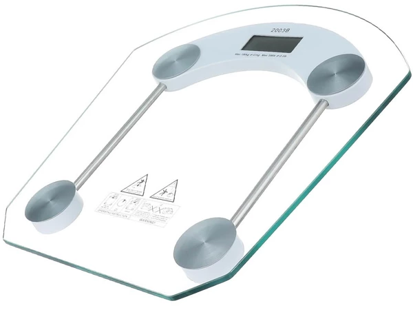 Pese-personne électronique 180kg verre LCD