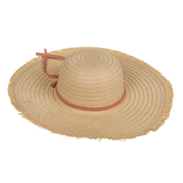 Chapeau de paille à noeud, élégant chic