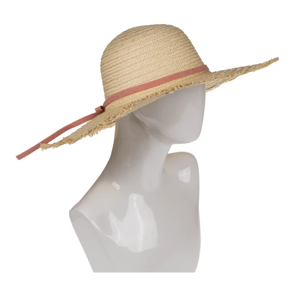 Chapeau de paille à noeud, élégant chic