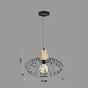 Suspension metal noir fil ben nr D37,5