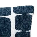 Housse coussin chen jeni 30x50cm, bleu egéen