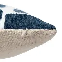 Housse coussin chen jeni 30x50cm, bleu egéen