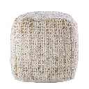Pouf tabouret carré jute 45x45x45cm 