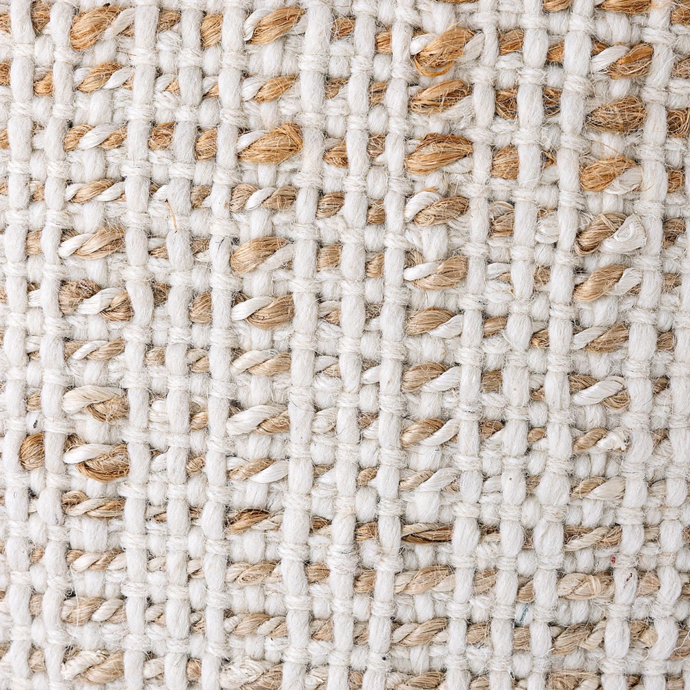 Pouf tabouret carré jute 45x45x45cm 